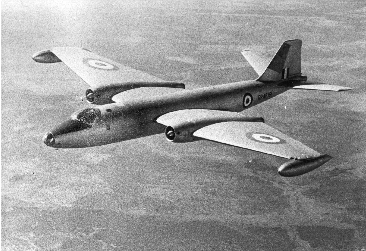 Canberra B2 in pre camouflage livery (Photograph SRAF)